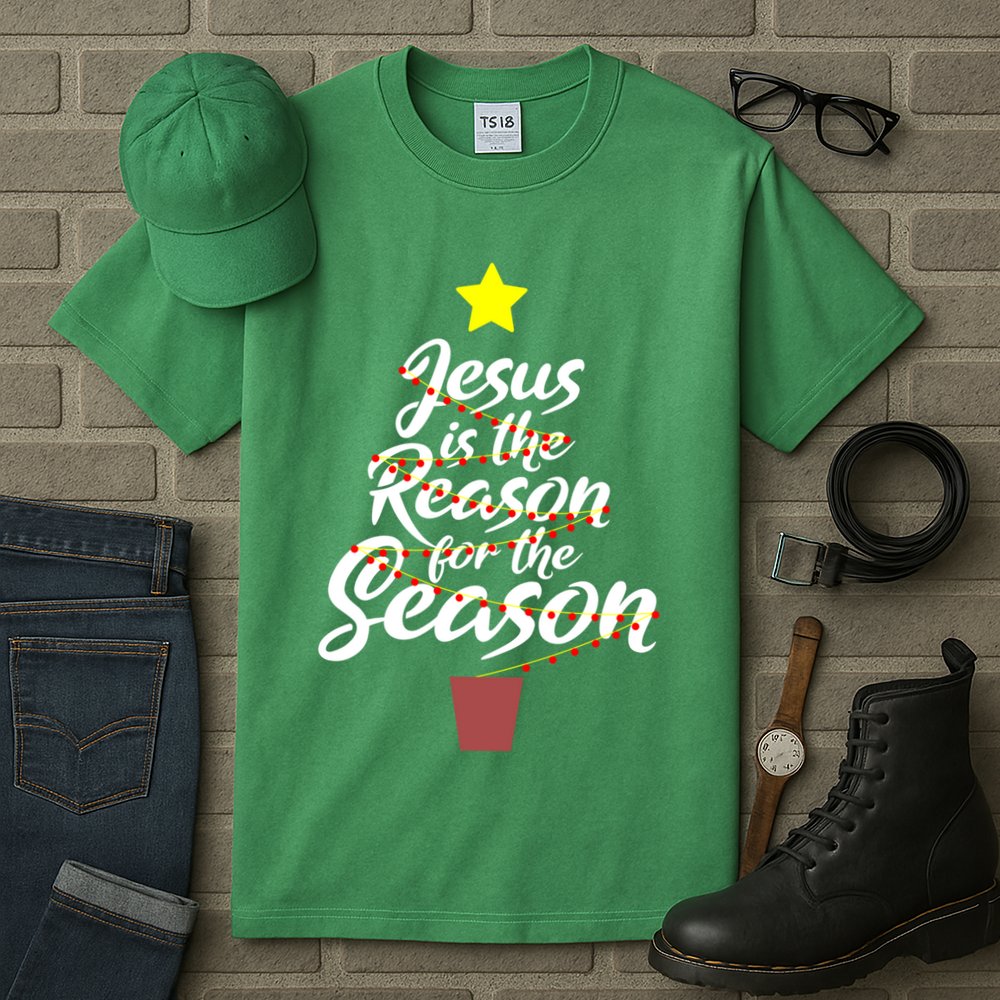 Jesus Is The Reason For The Season Faith Christmas Pajamas Tall T-Shirt