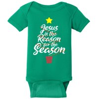 Jesus Is The Reason For The Season Faith Christmas Pajamas Baby Bodysuit