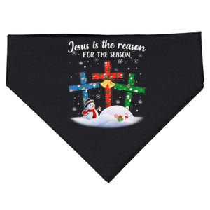 Jesus Is The Reason For The Season Faith Christmas Pajamas USA-Made Doggie Bandana