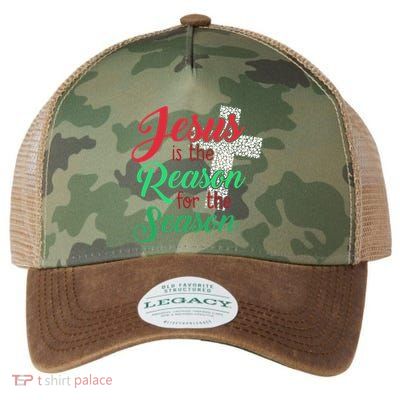Jesus Is The Reason For The Season Christian Christmas Quote Gift Legacy Tie Dye Trucker Hat