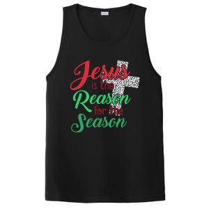 Jesus Is The Reason For The Season Christian Christmas Quote Gift PosiCharge Competitor Tank