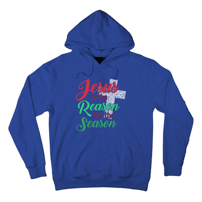 Jesus Is The Reason For The Season Christian Christmas Quote Gift Hoodie