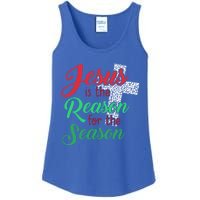 Jesus Is The Reason For The Season Christian Christmas Quote Gift Ladies Essential Tank