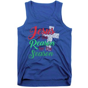 Jesus Is The Reason For The Season Christian Christmas Quote Gift Tank Top