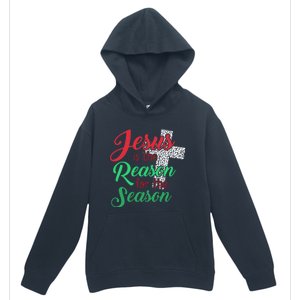 Jesus Is The Reason For The Season Christian Christmas Quote Gift Urban Pullover Hoodie