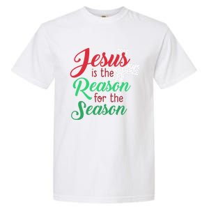 Jesus Is The Reason For The Season Christian Christmas Quote Gift Garment-Dyed Heavyweight T-Shirt