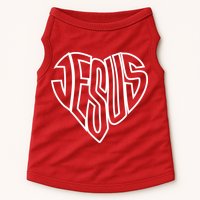 JESUS In The Shape Of A Heart Doggie Tank