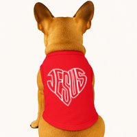 JESUS In The Shape Of A Heart Doggie Tank