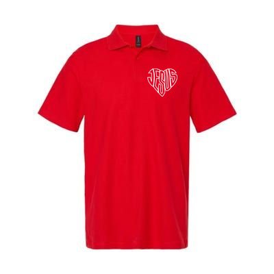 JESUS In The Shape Of A Heart Polo