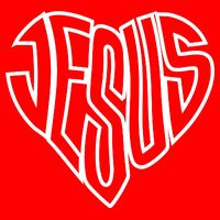 JESUS In The Shape Of A Heart Baby Bodysuit