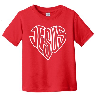 JESUS In The Shape Of A Heart Toddler T-Shirt