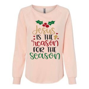 Jesus Is The Reason For The Season Christmas Womens California Wash Sweatshirt