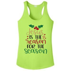 Jesus Is The Reason For The Season Christmas Ladies PosiCharge Competitor Racerback Tank