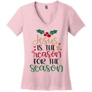 Jesus Is The Reason For The Season Christmas Women's V-Neck T-Shirt