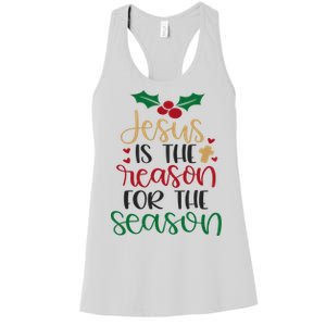 Jesus Is The Reason For The Season Christmas Women's Racerback Tank