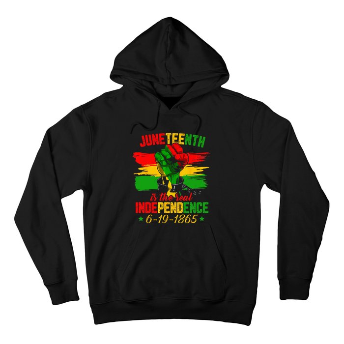 Juneteenth Is The Real Independence Day 1865 Freedom Pride Hoodie