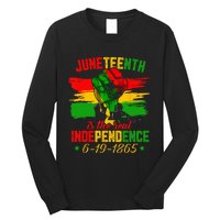 Juneteenth Is The Real Independence Day 1865 Freedom Pride Long Sleeve Shirt