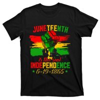 Juneteenth Is The Real Independence Day 1865 Freedom Pride T-Shirt