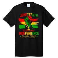 Juneteenth Is The Real Independence Day 1865 Freedom Pride Tall T-Shirt