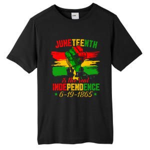 Juneteenth Is The Real Independence Day 1865 Freedom Pride Tall Fusion ChromaSoft Performance T-Shirt