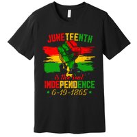 Juneteenth Is The Real Independence Day 1865 Freedom Pride Premium T-Shirt