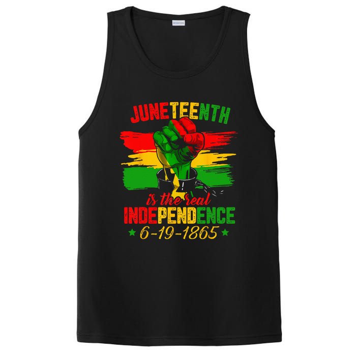 Juneteenth Is The Real Independence Day 1865 Freedom Pride PosiCharge Competitor Tank