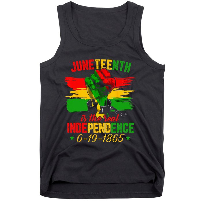 Juneteenth Is The Real Independence Day 1865 Freedom Pride Tank Top