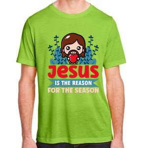 Jesus Is The Reason For The Season Jesus And Christmas Adult ChromaSoft Performance T-Shirt