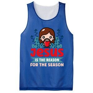 Jesus Is The Reason For The Season Jesus And Christmas Mesh Reversible Basketball Jersey Tank