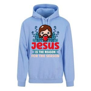 Jesus Is The Reason For The Season Jesus And Christmas Unisex Surf Hoodie