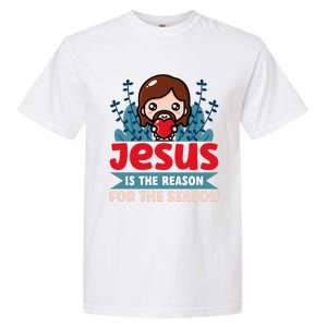 Jesus Is The Reason For The Season Jesus And Christmas Garment-Dyed Heavyweight T-Shirt