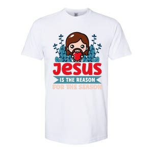 Jesus Is The Reason For The Season Jesus And Christmas Softstyle CVC T-Shirt