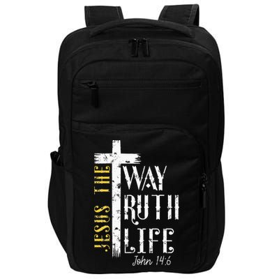 Jesus is the way truth and life John 146 Impact Tech Backpack