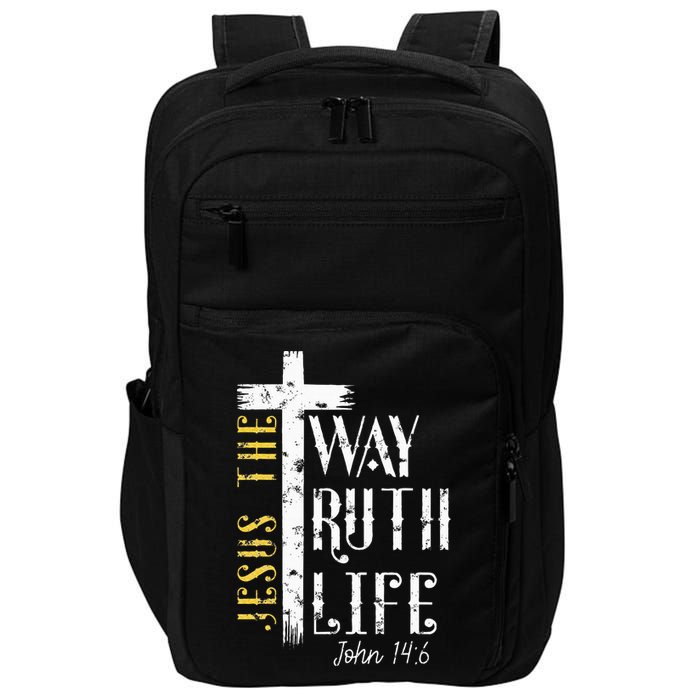 Jesus is the way truth and life John 146 Impact Tech Backpack