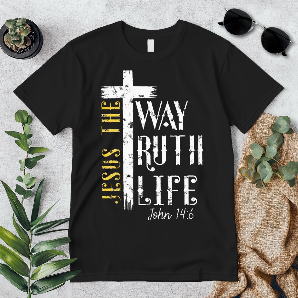 Jesus is the way truth and life John 146 Premium T-Shirt
