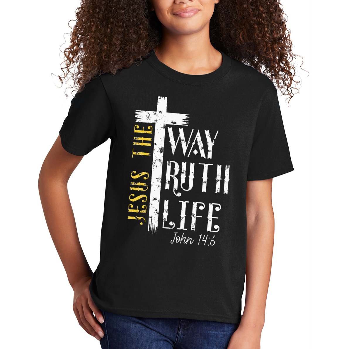 Jesus is the way truth and life John 146 Kids T-Shirt