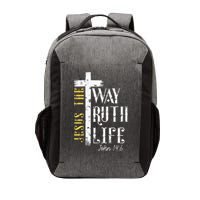 Jesus is the way truth and life John 146 Vector Backpack
