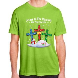 Jesus Is The Reason For The Season Christian Christmas Funny Gift Adult ChromaSoft Performance T-Shirt