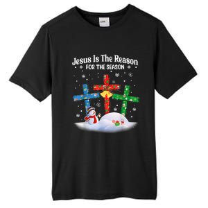 Jesus Is The Reason For The Season Christian Christmas Funny Gift Tall Fusion ChromaSoft Performance T-Shirt