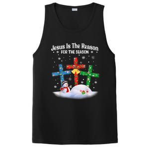 Jesus Is The Reason For The Season Christian Christmas Funny Gift PosiCharge Competitor Tank