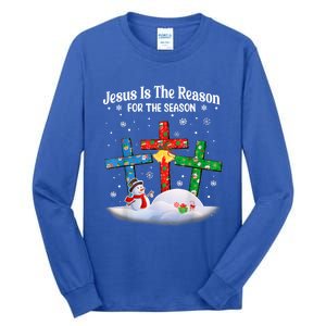 Jesus Is The Reason For The Season Christian Christmas Funny Gift Tall Long Sleeve T-Shirt