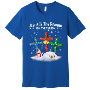 Jesus Is The Reason For The Season Christian Christmas Funny Gift Premium T-Shirt