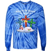 Jesus Is The Reason For The Season Christian Christmas Funny Gift Tie-Dye Long Sleeve Shirt