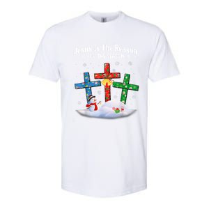 Jesus Is The Reason For The Season Christian Christmas Funny Gift Softstyle CVC T-Shirt