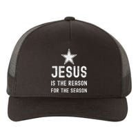 Jesus is The Reason Season Christian Bible Church Yupoong Adult 5-Panel Trucker Hat