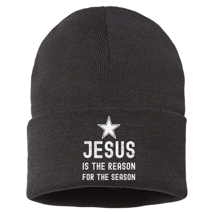 Jesus is The Reason Season Christian Bible Church Sustainable Knit Beanie