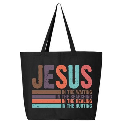 Jesus In The Waiting Quote Christian Vintage 25L Jumbo Tote