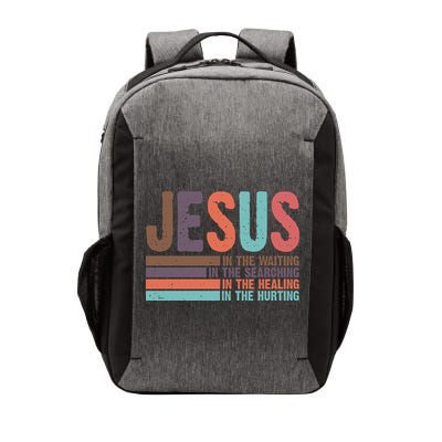 Jesus In The Waiting Quote Christian Vintage Vector Backpack