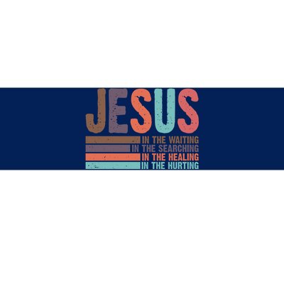 Jesus In The Waiting Quote Christian Vintage Bumper Sticker