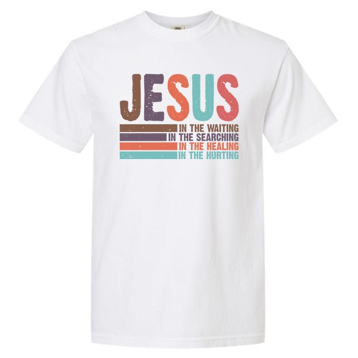 Jesus In The Waiting Quote Christian Vintage Garment-Dyed Heavyweight T-Shirt